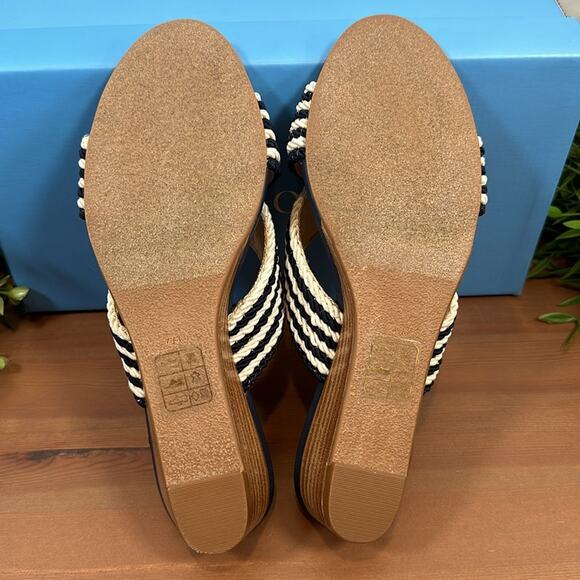 Jack Rogers Rope Dolphin Mini Wedge Slide Sandals Size 7.5 - Picture 9 of 11